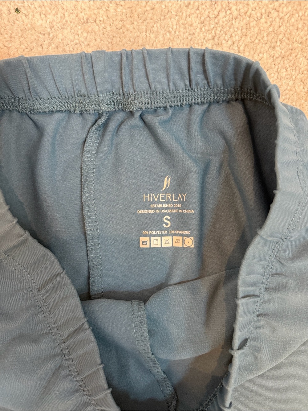 HIVERLAY Golf Sleeveless Mock Neck Active Top in Dusty Teal - Picture 8 of 9